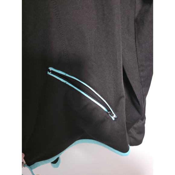 Oleg Cassini Black & Blue Sweatsuit Women's XL Athleisure Jogging Runner Warm - Picture 5 of 16